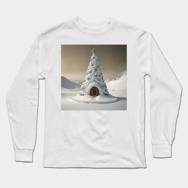 Christmas house Long Sleeve T-Shirt by Virshan